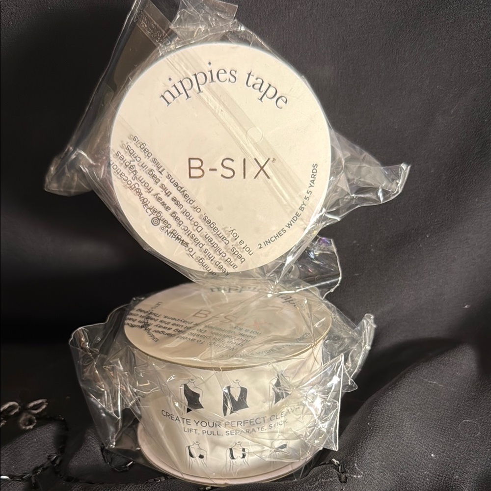 2 pack Bundle B-SIX Nippies Tape in cream. NWT